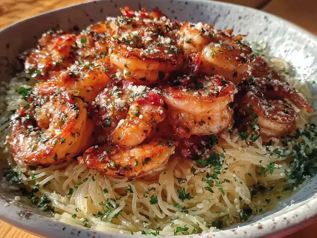 garlic butter shrimp scampi - featured image