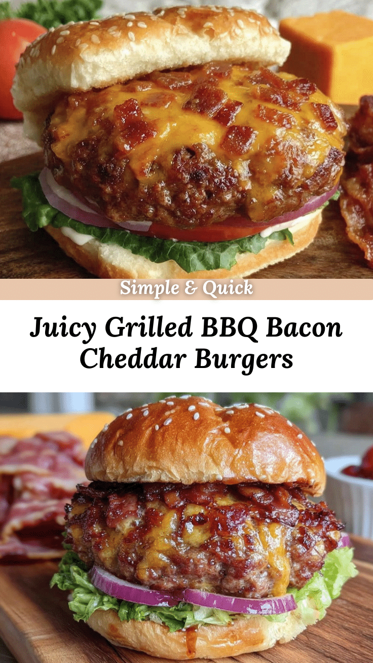 grilled BBQ bacon cheddar stuffed burgers recipe