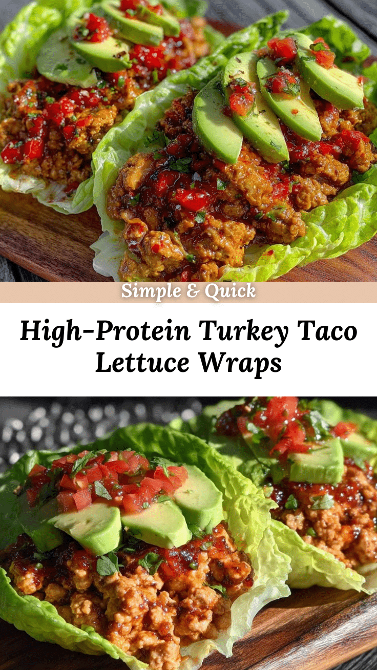 healthy high-protein turkey taco lettuce wraps recipe