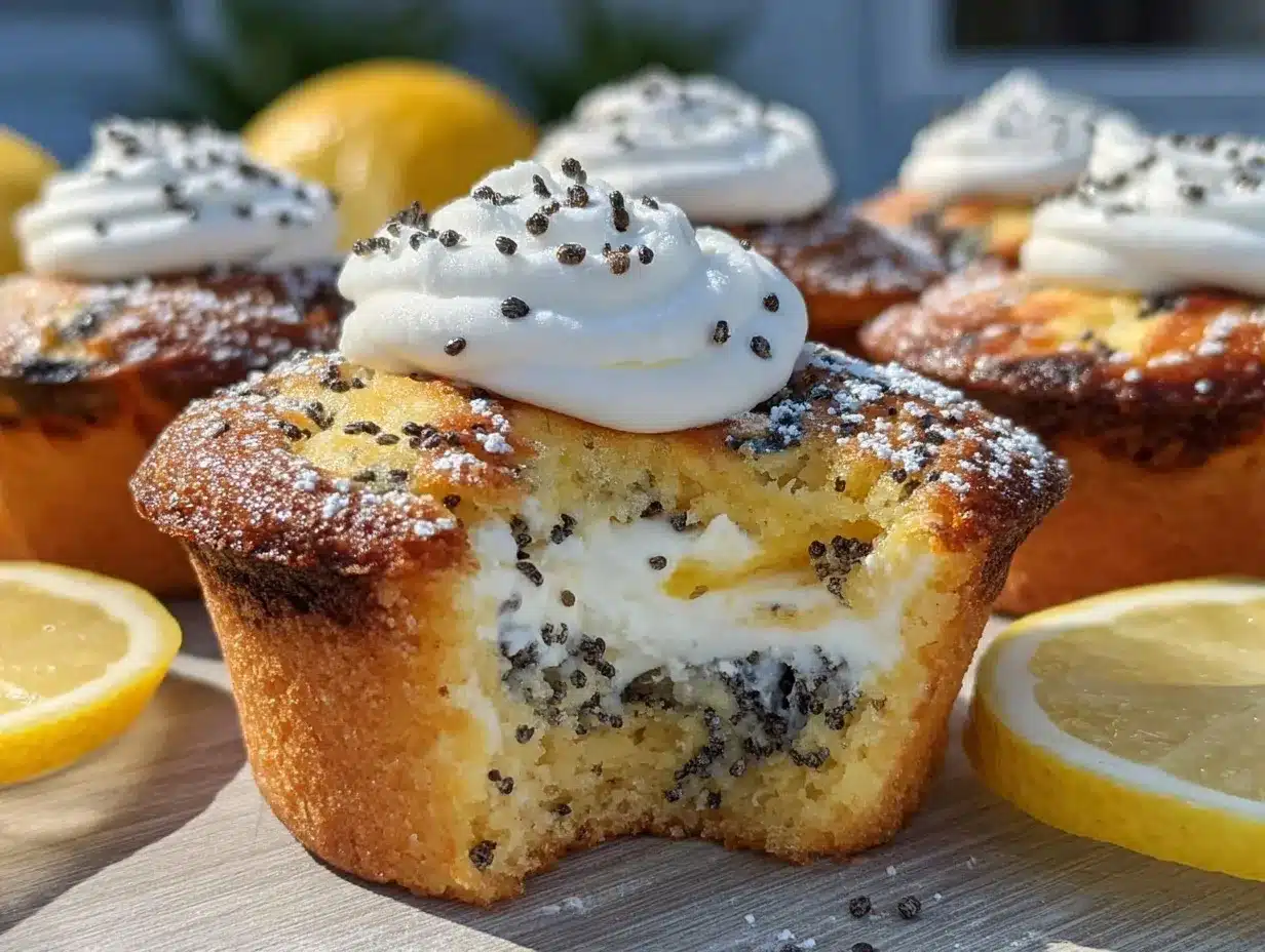 lemon poppy seed muffins preparation steps