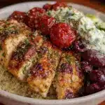 Mediterranean chicken bowl - featured image