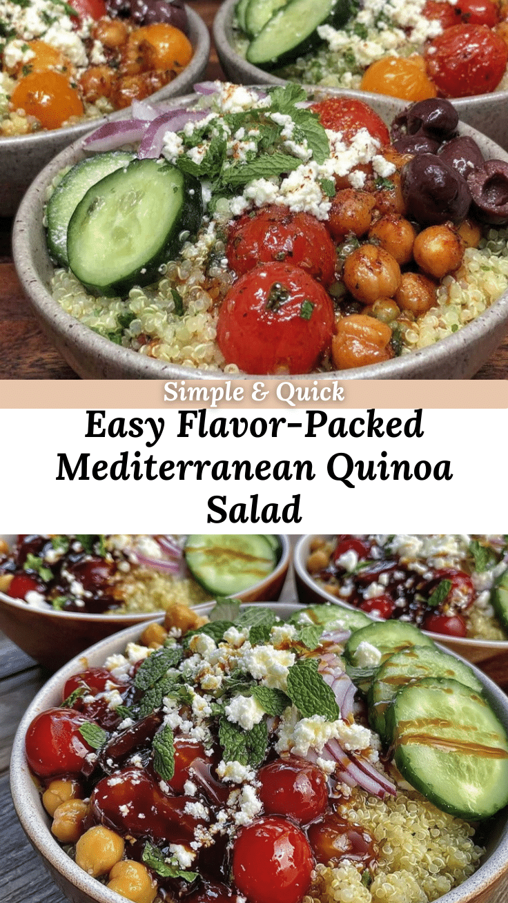 Mediterranean quinoa salad recipe