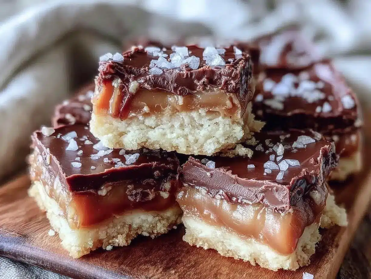 millionaire shortbread bars preparation steps