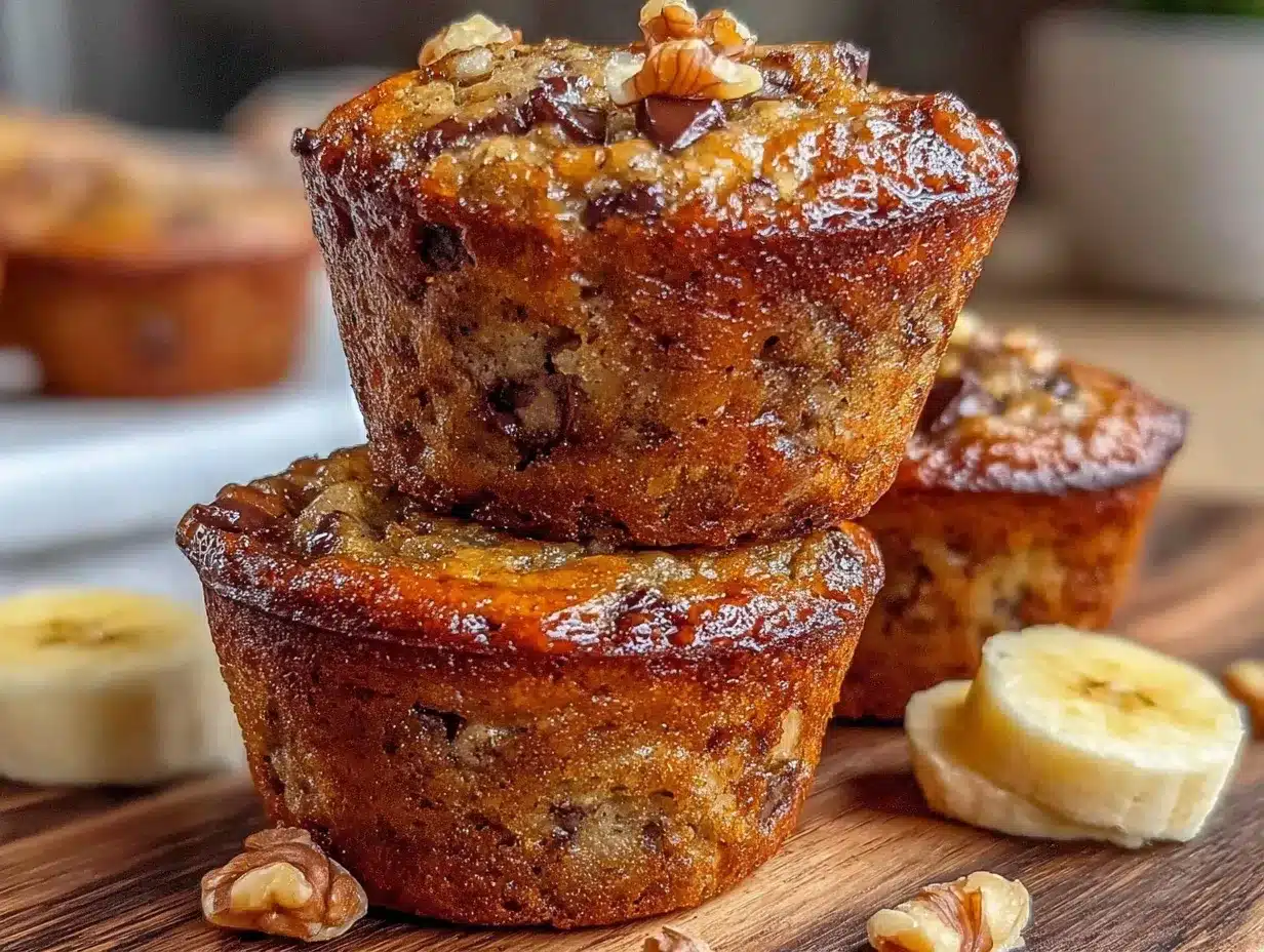 mini banana bread muffins preparation steps