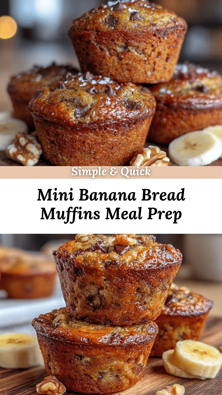mini banana bread muffins recipe