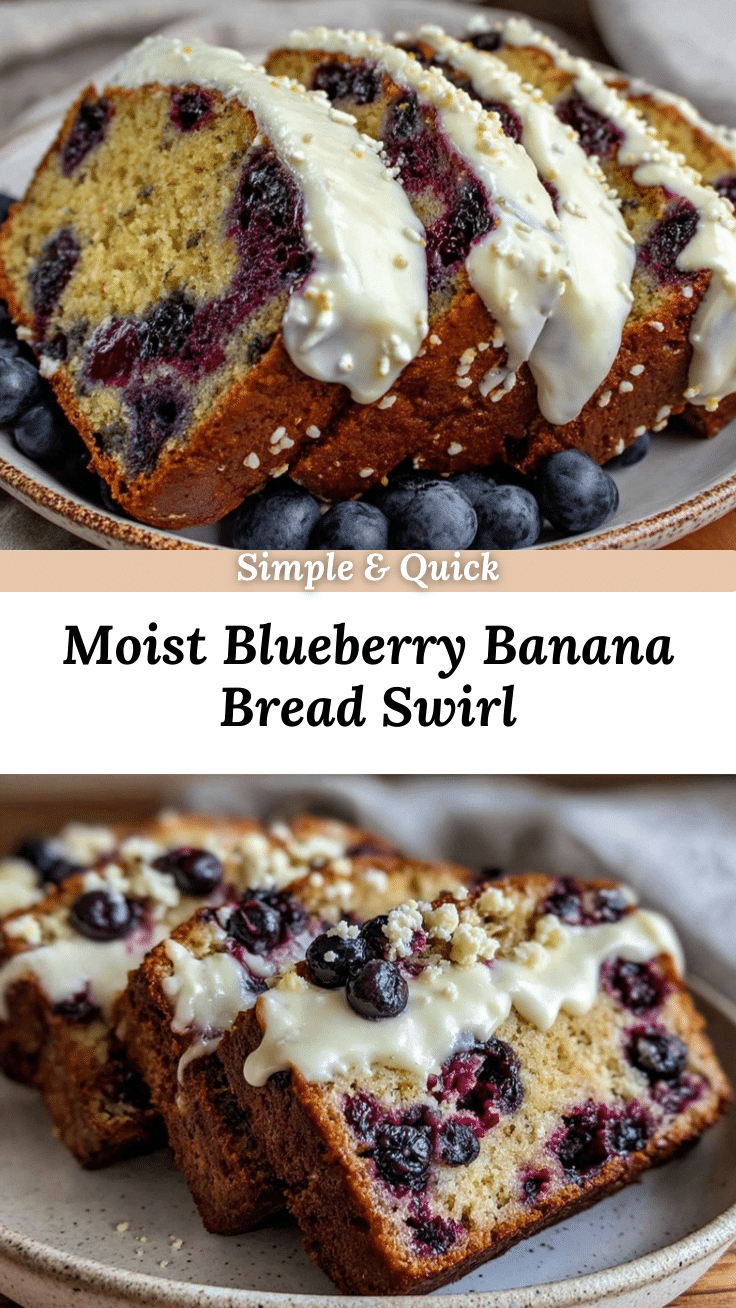 moist blueberry banana bread recipe