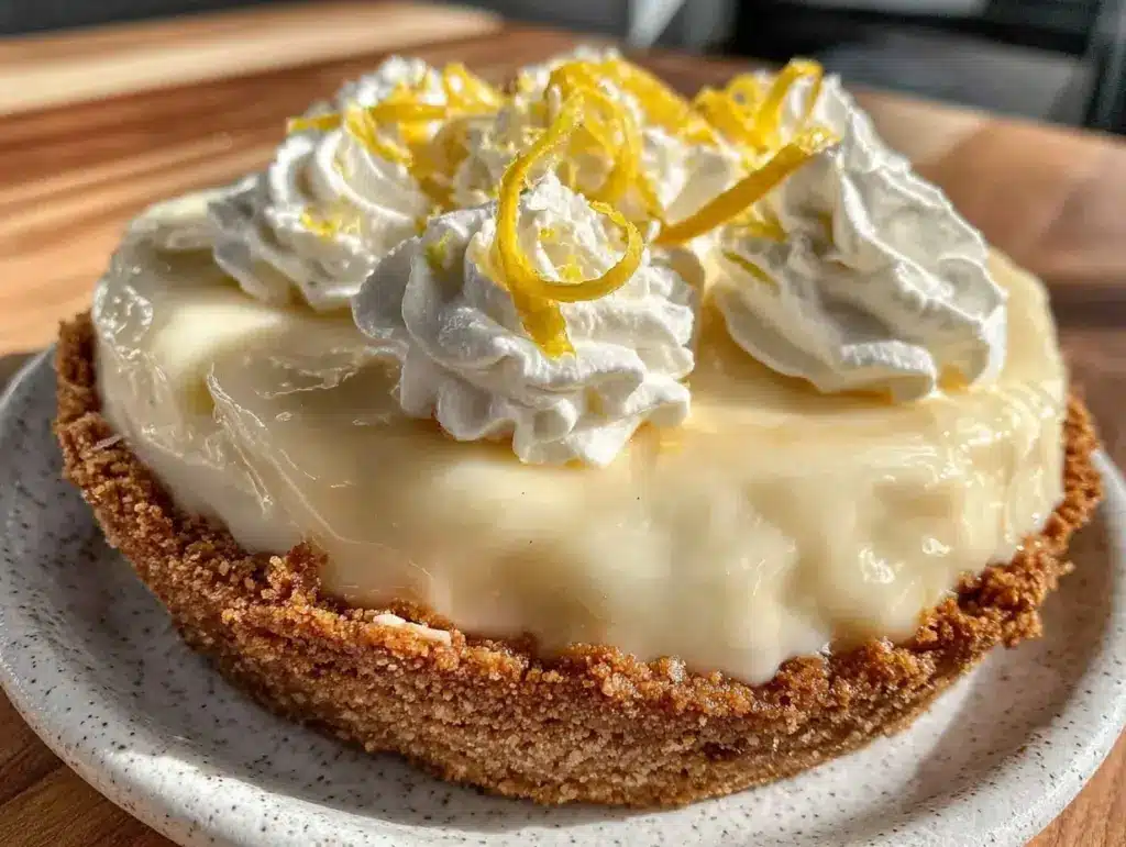 no-bake lemon icebox pie - featured image
