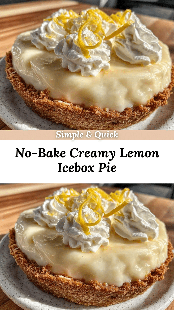 no-bake lemon icebox pie recipe