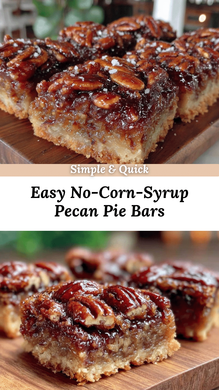 no-corn-syrup pecan pie bars recipe
