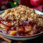 old-fashioned apple crumble - featured image