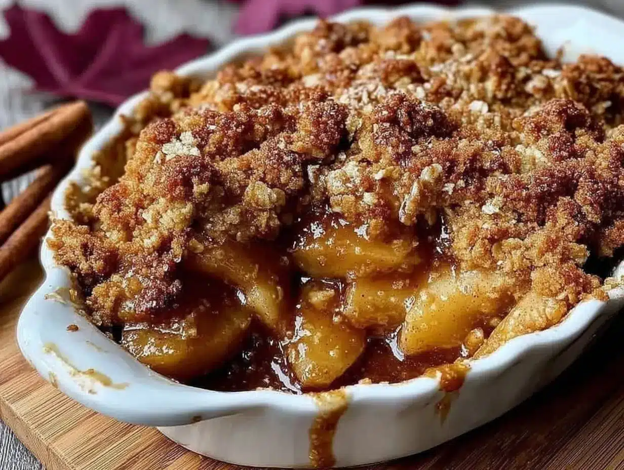 old-fashioned apple crumble preparation steps