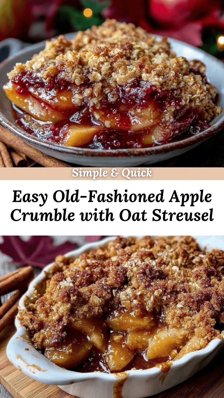old-fashioned apple crumble recipe