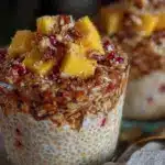 overnight chia pudding parfait - featured image