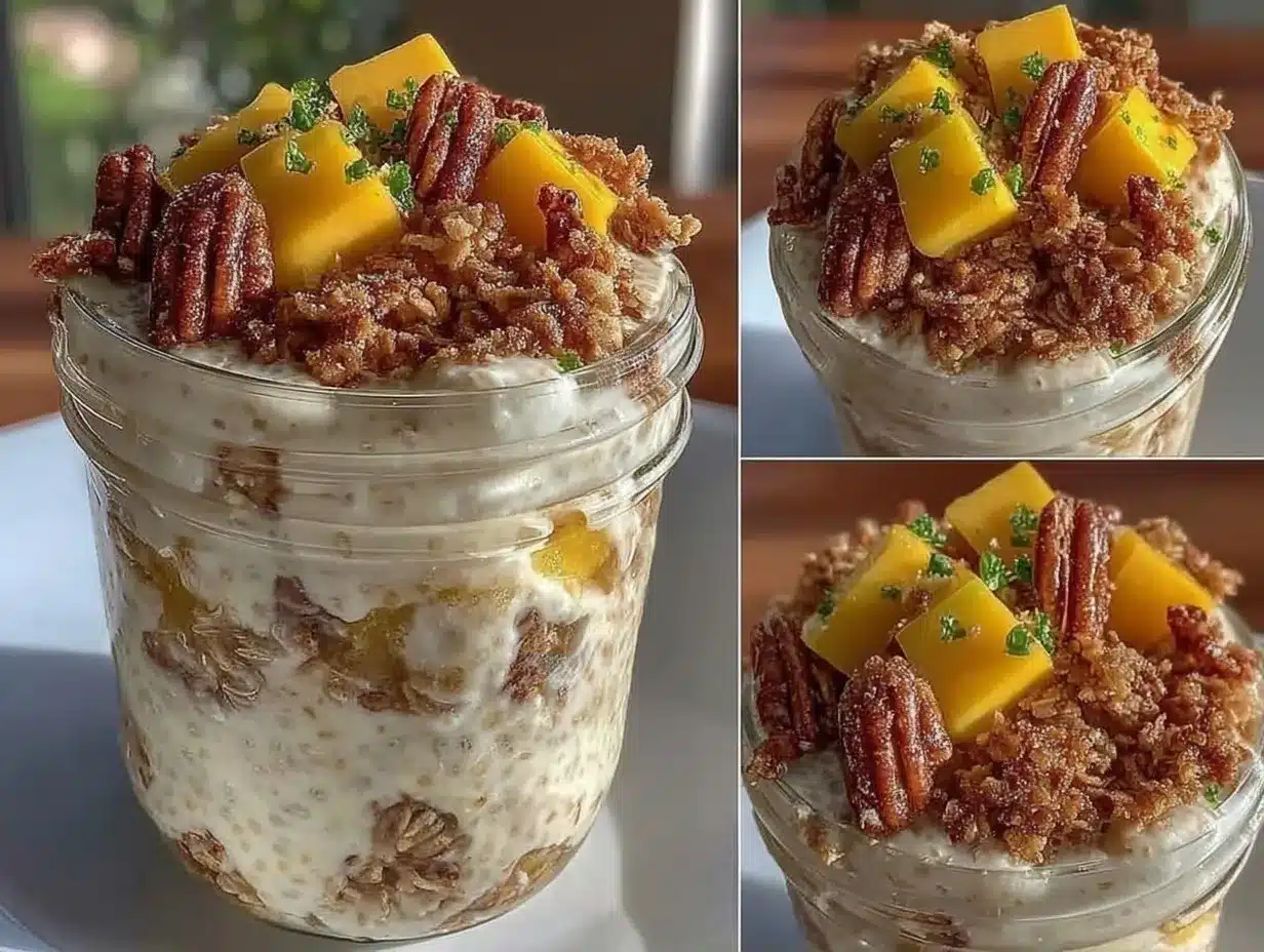 overnight chia pudding parfait preparation steps