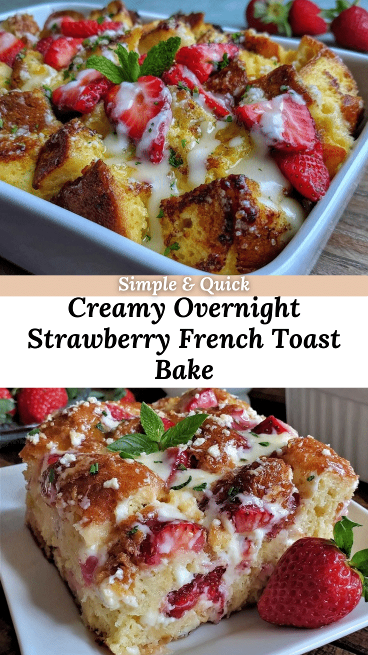 overnight strawberry cream cheese french toast bake recipe