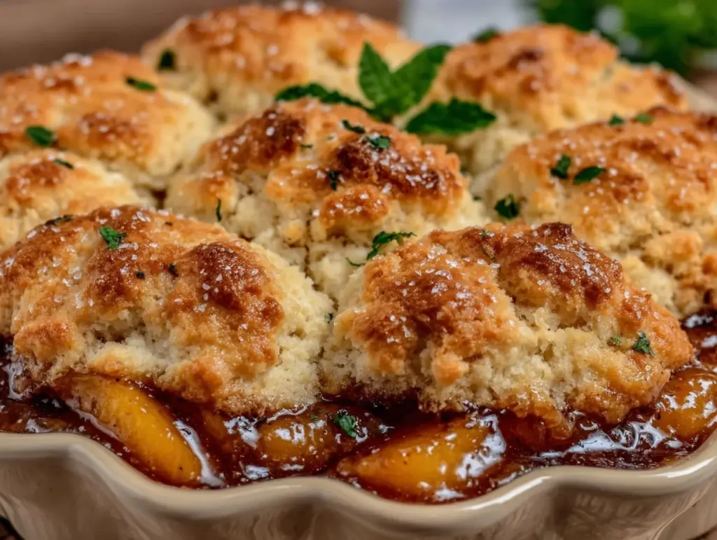 peach cobbler recipe - featured image
