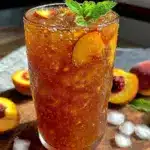 peach iced tea punch - featured image