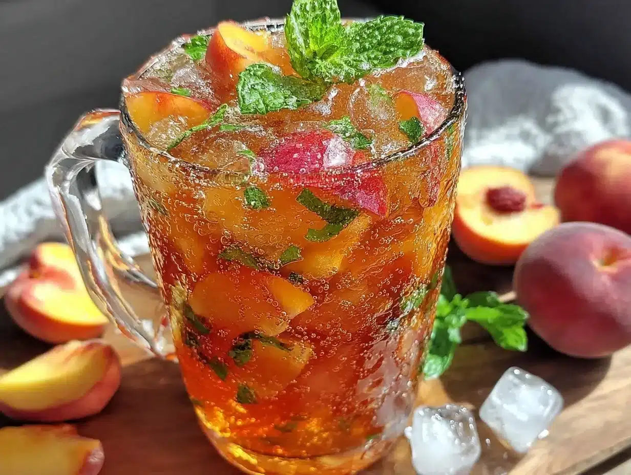 peach iced tea punch preparation steps