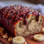 peanut butter banana bread - featured image