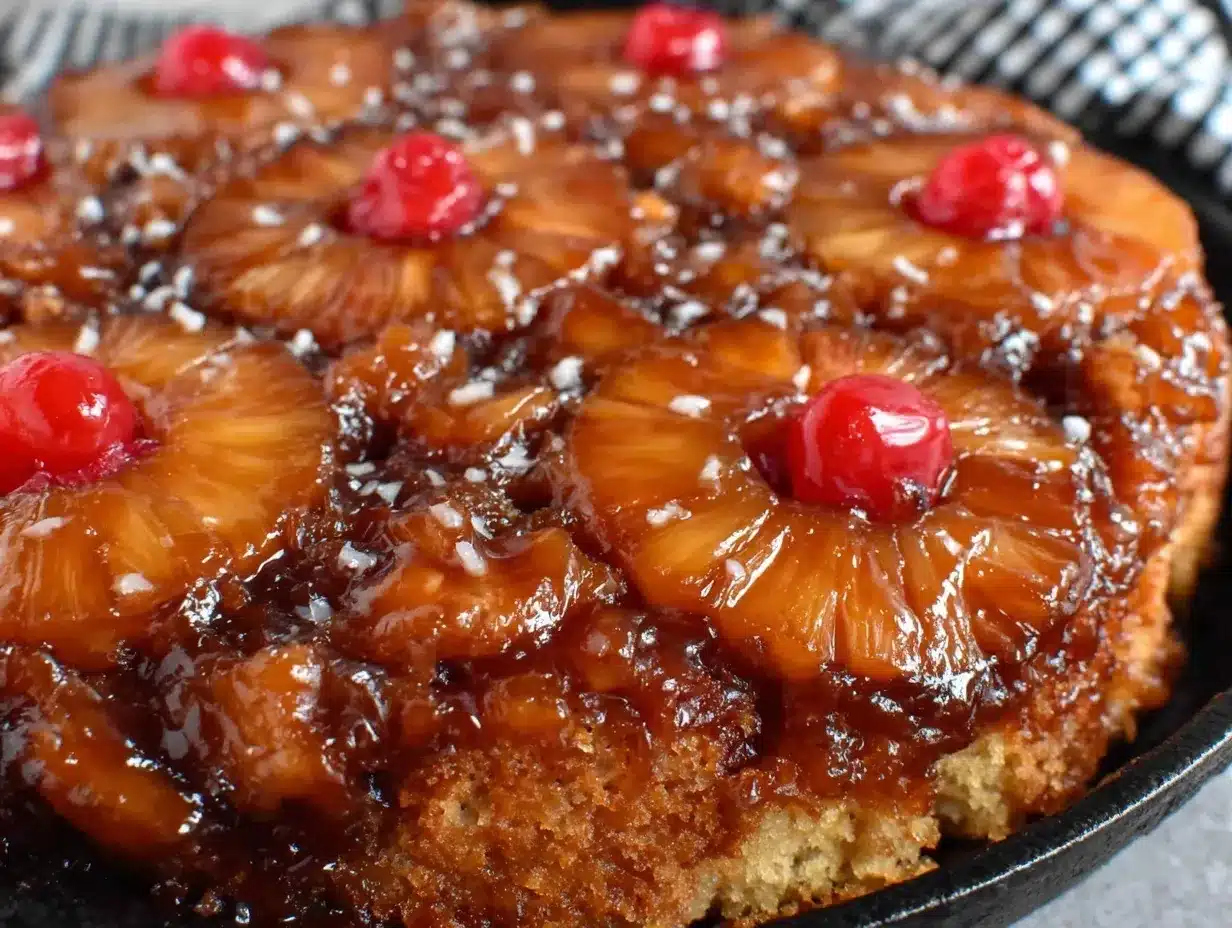 pineapple upside-down skillet cake preparation steps