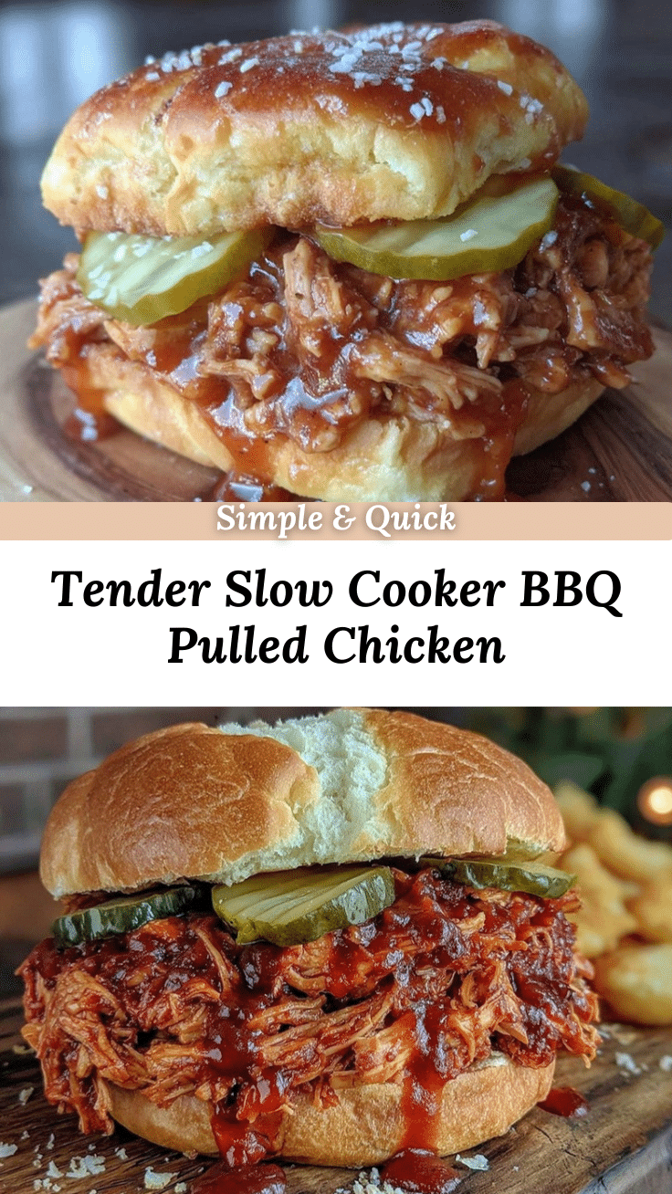 slow cooker bbq pulled chicken sandwiches recipe