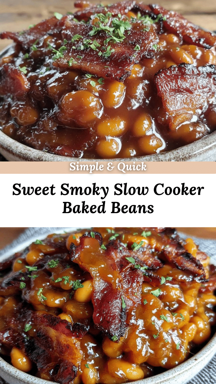 slow cooker brown sugar baked beans with bacon recipe