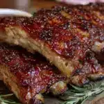 slow cooker honey garlic baby back ribs - featured image