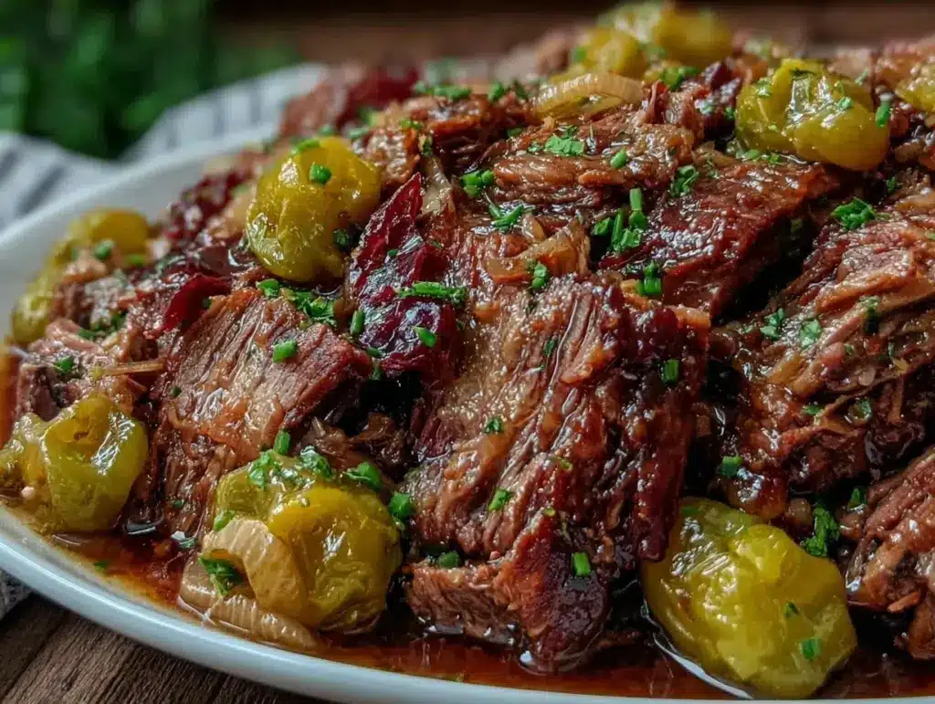 slow cooker Mississippi pot roast - featured image