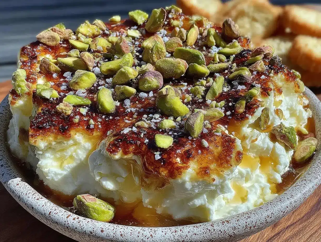 spicy hot honey goat cheese dip preparation steps