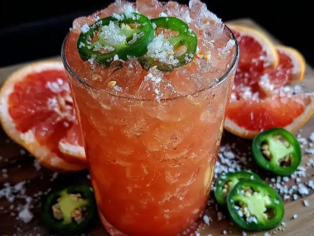spicy Paloma mocktail - featured image