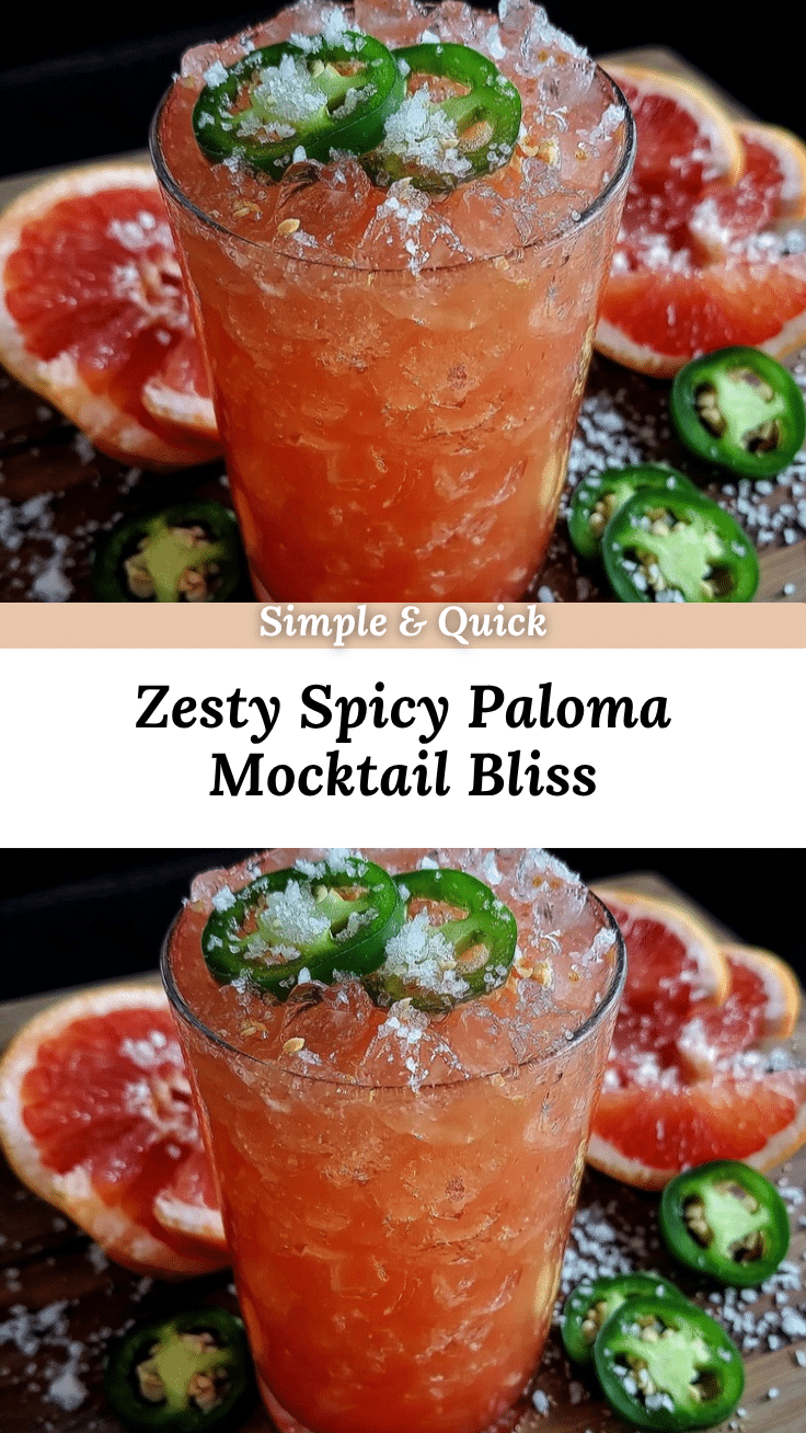 spicy Paloma mocktail recipe
