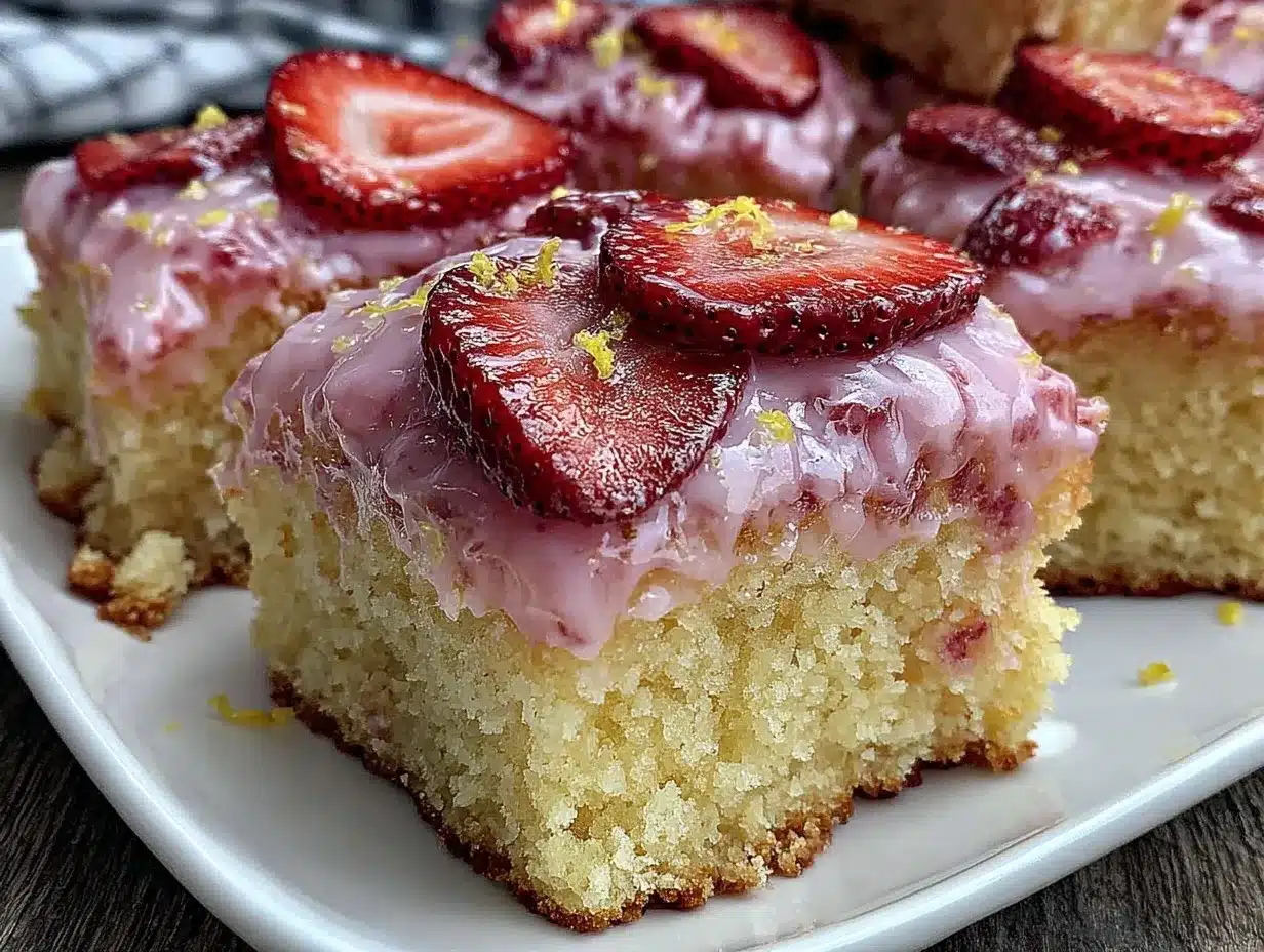 strawberry lemonade bars preparation steps