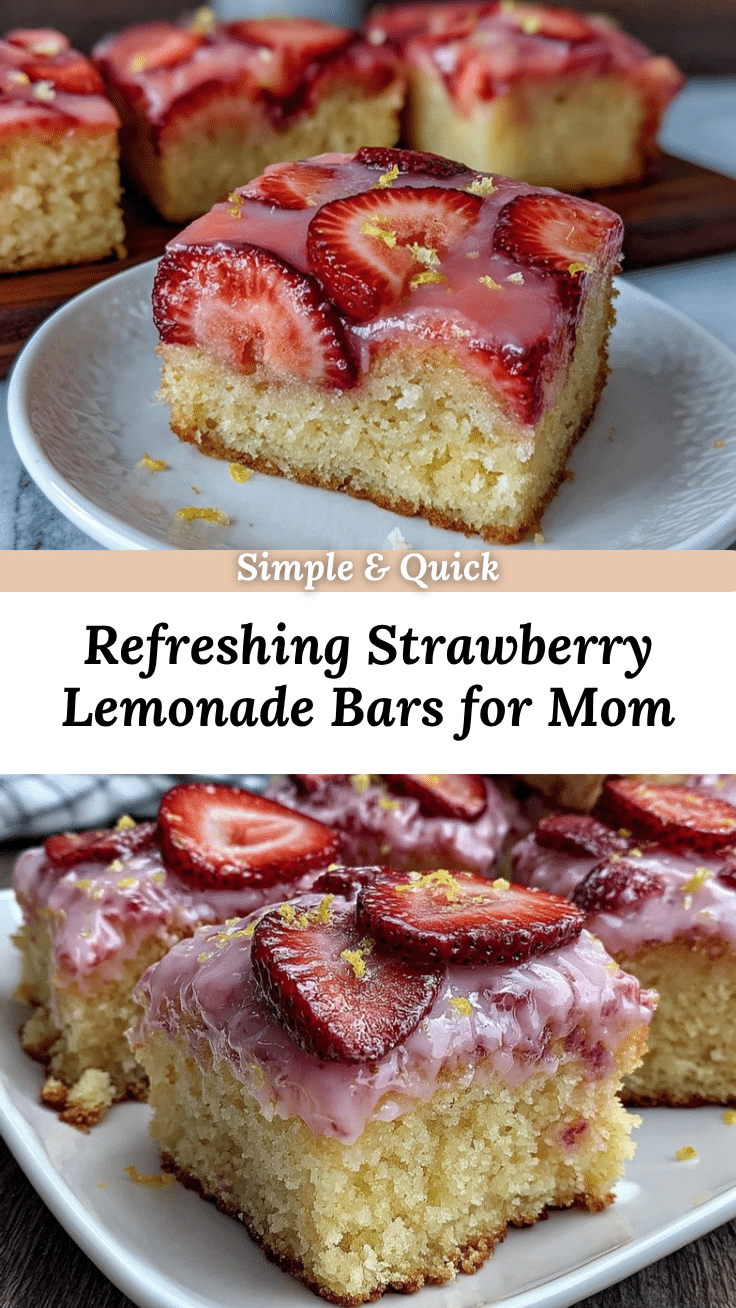 strawberry lemonade bars recipe