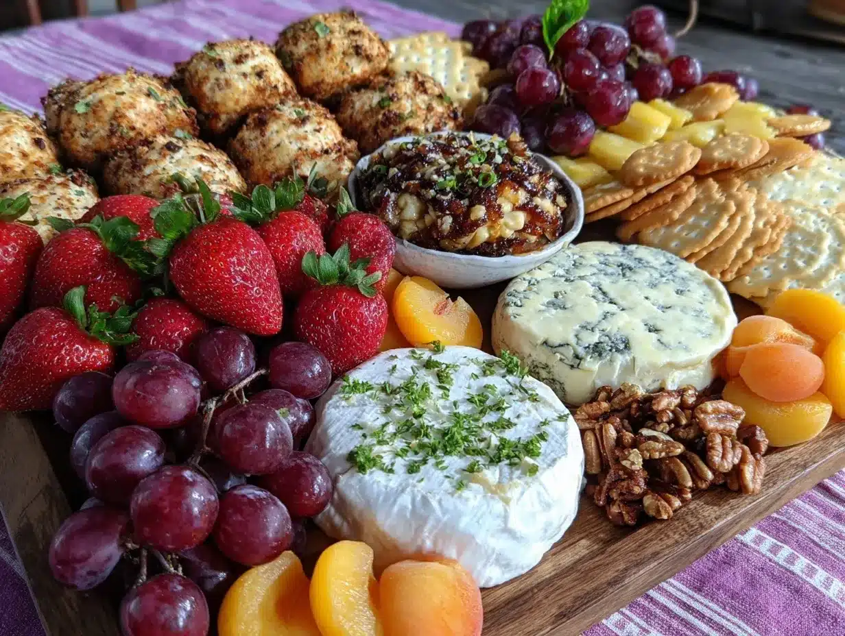 summer fruit and cheese grazing table preparation steps