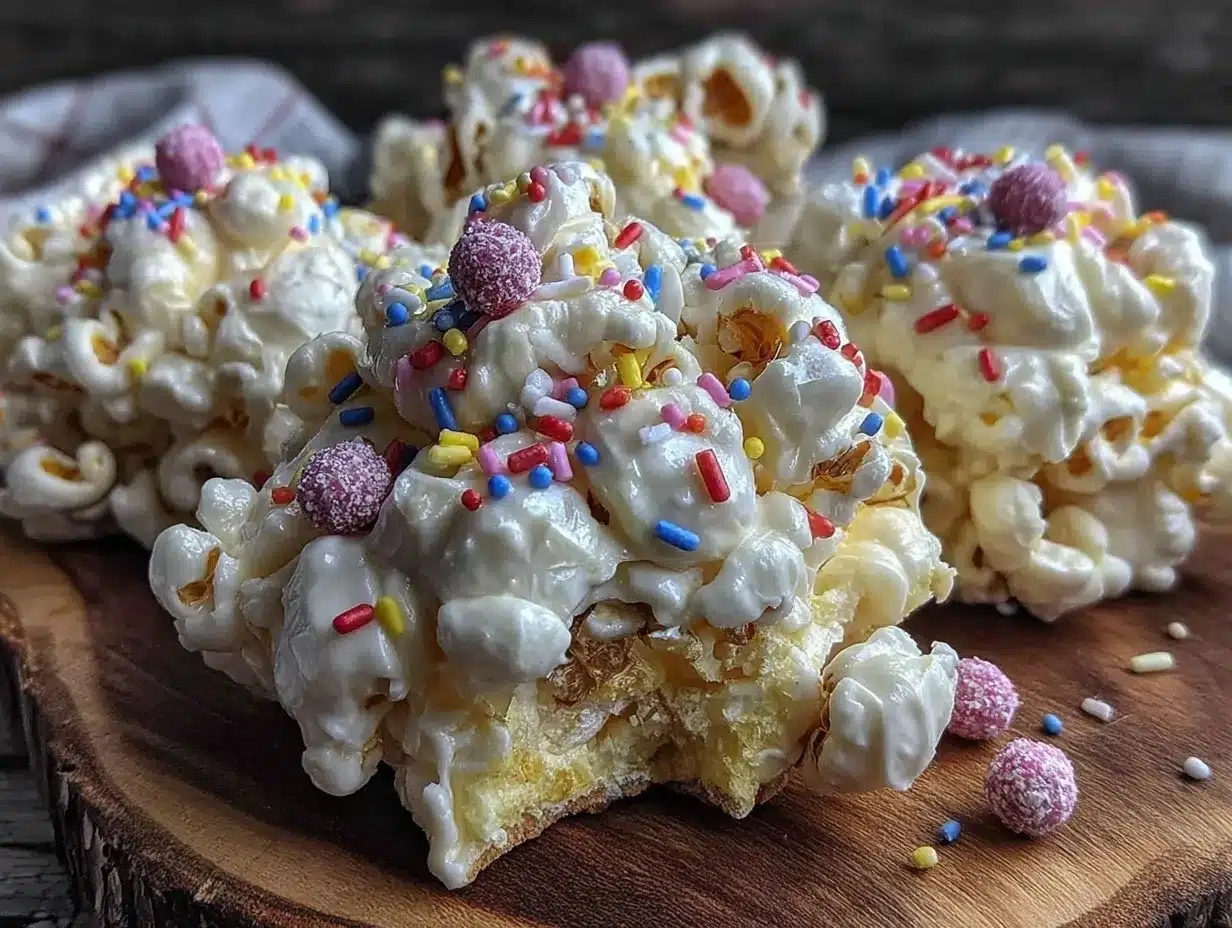 sweet white chocolate popcorn preparation steps