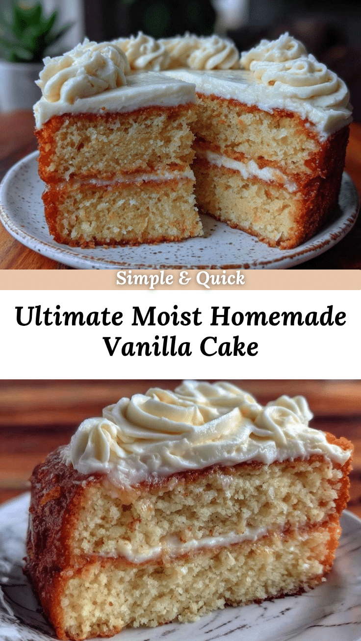 tender homemade vanilla cake recipe