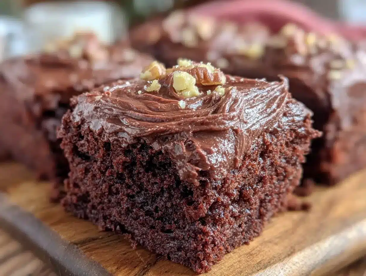 Texas Sheet Cake preparation steps