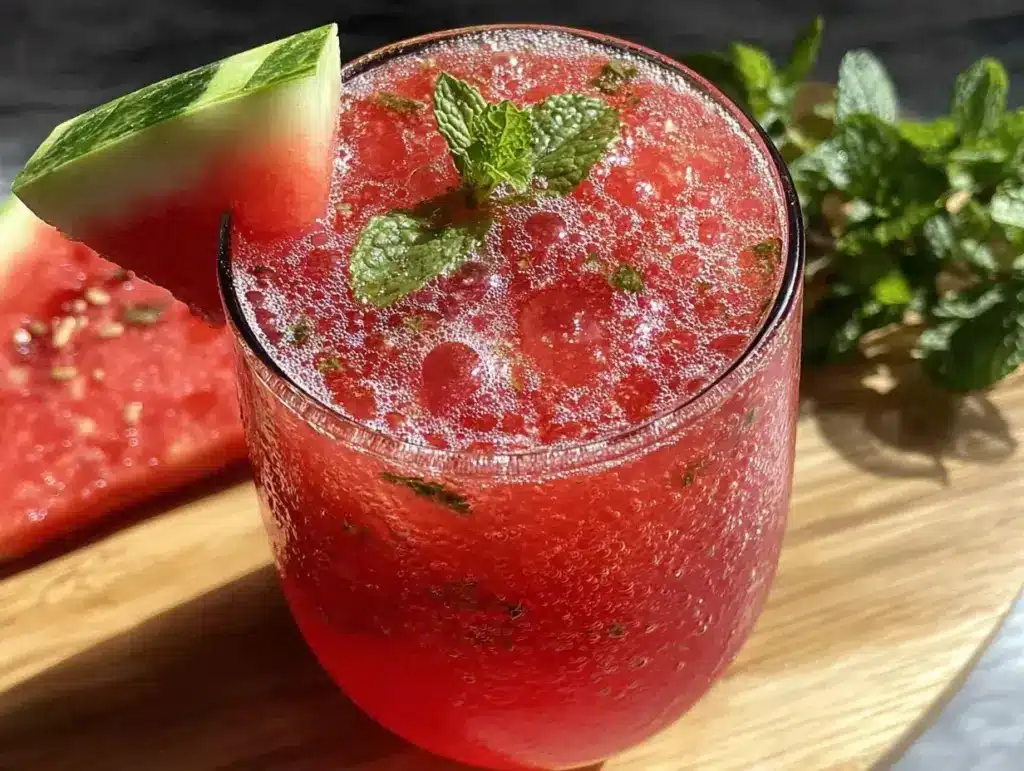 watermelon mint agua fresca - featured image