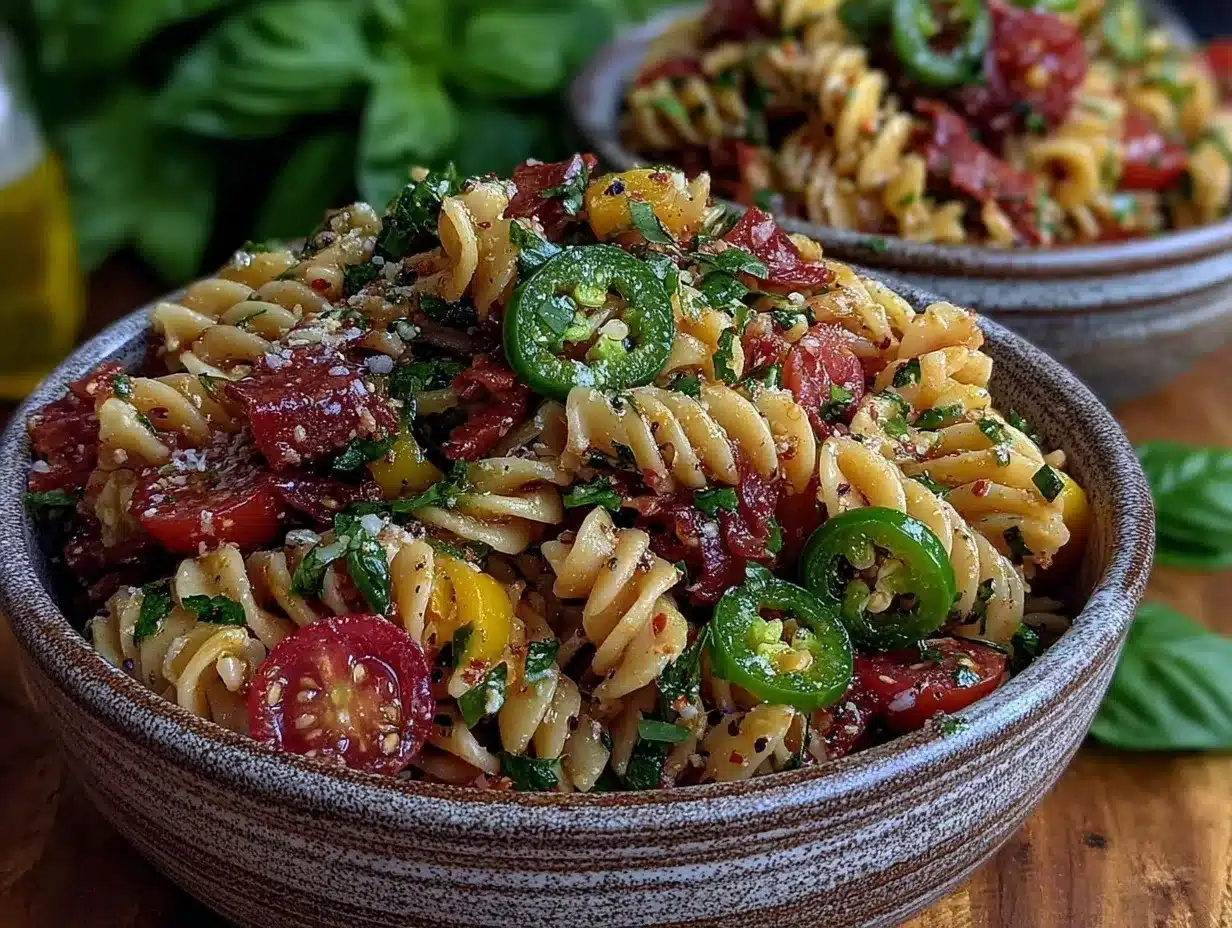 zesty grinder pasta salad preparation steps