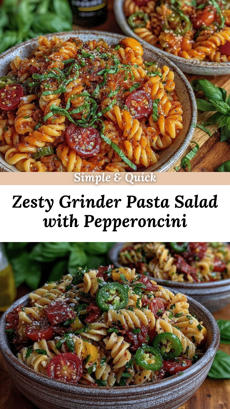 zesty grinder pasta salad recipe