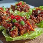 asian ground turkey lettuce wraps - featured image
