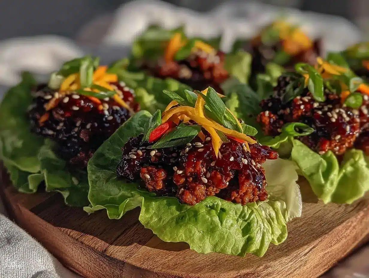 asian ground turkey lettuce wraps preparation steps