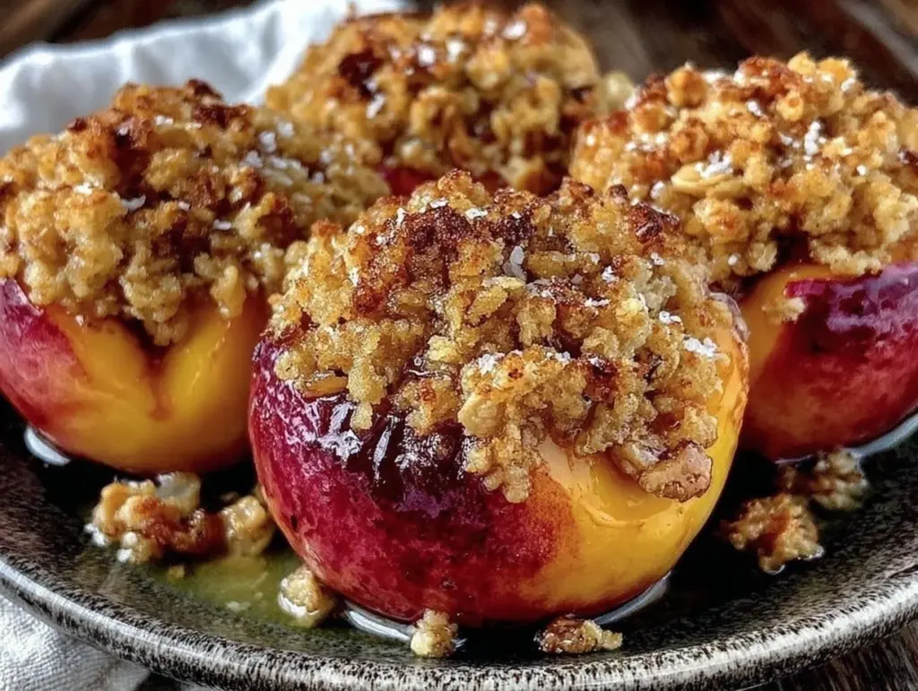 baked nectarine halves - featured image