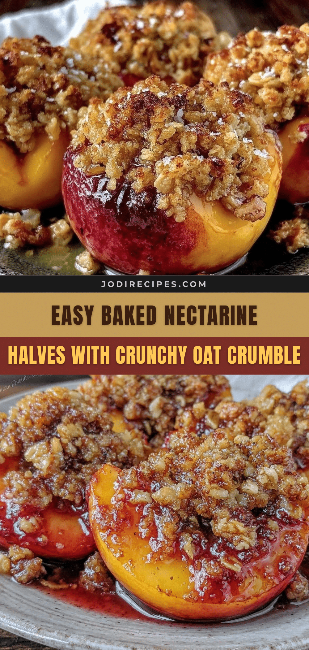 baked nectarine halves recipe
