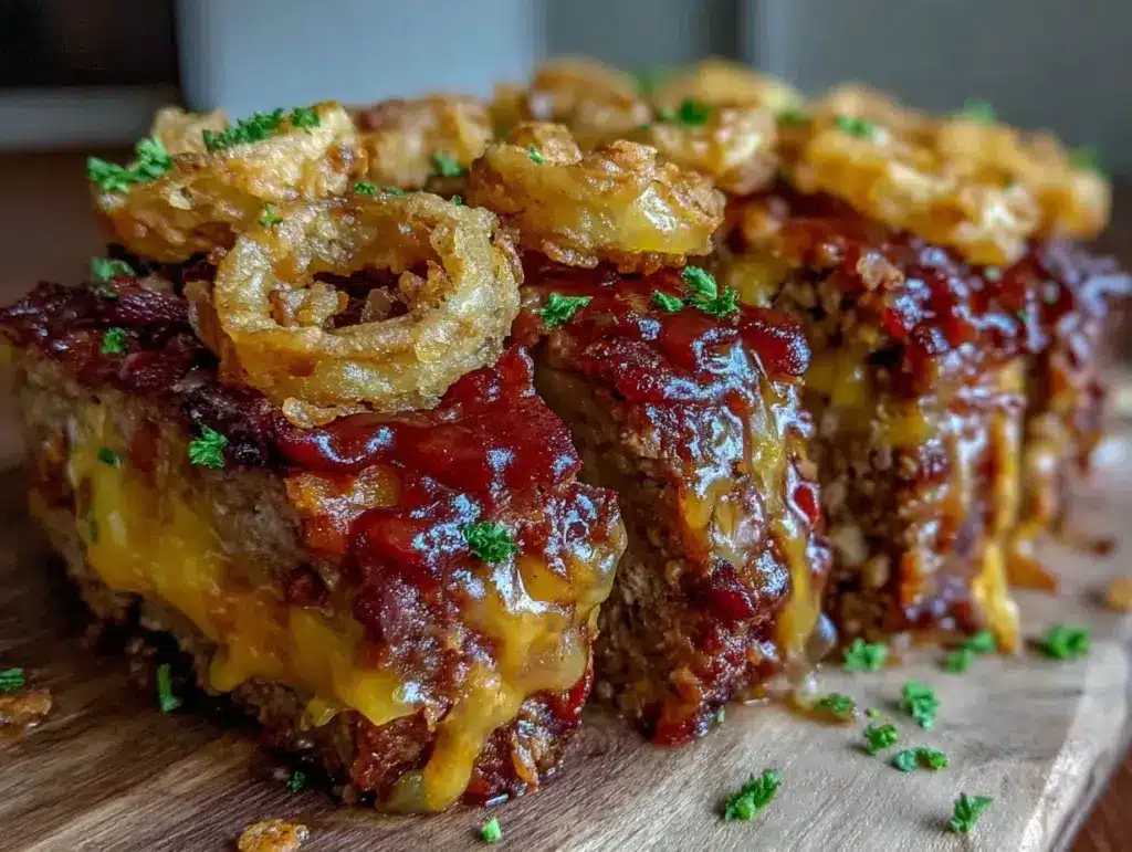 BBQ bacon cheddar meatloaf - featured image