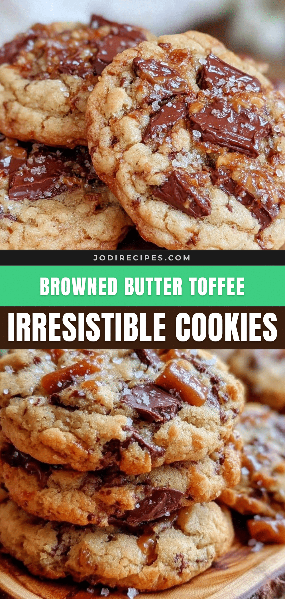 browned butter toffee chocolate chunk cookies recipe