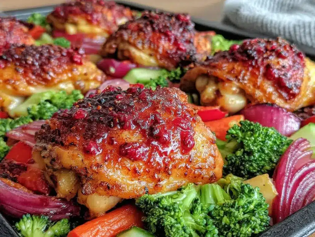 calorie deficit sheet pan chicken - featured image