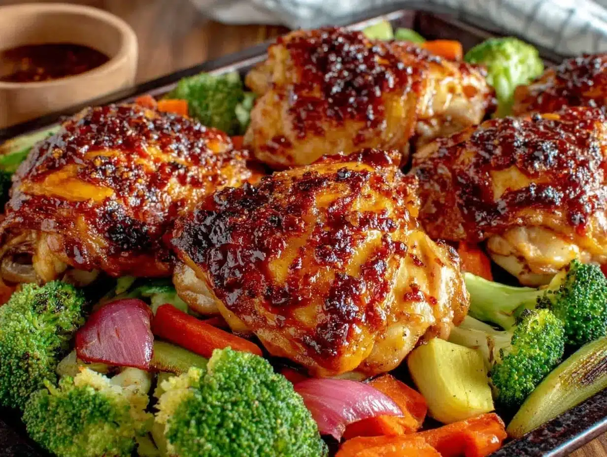 calorie deficit sheet pan chicken preparation steps
