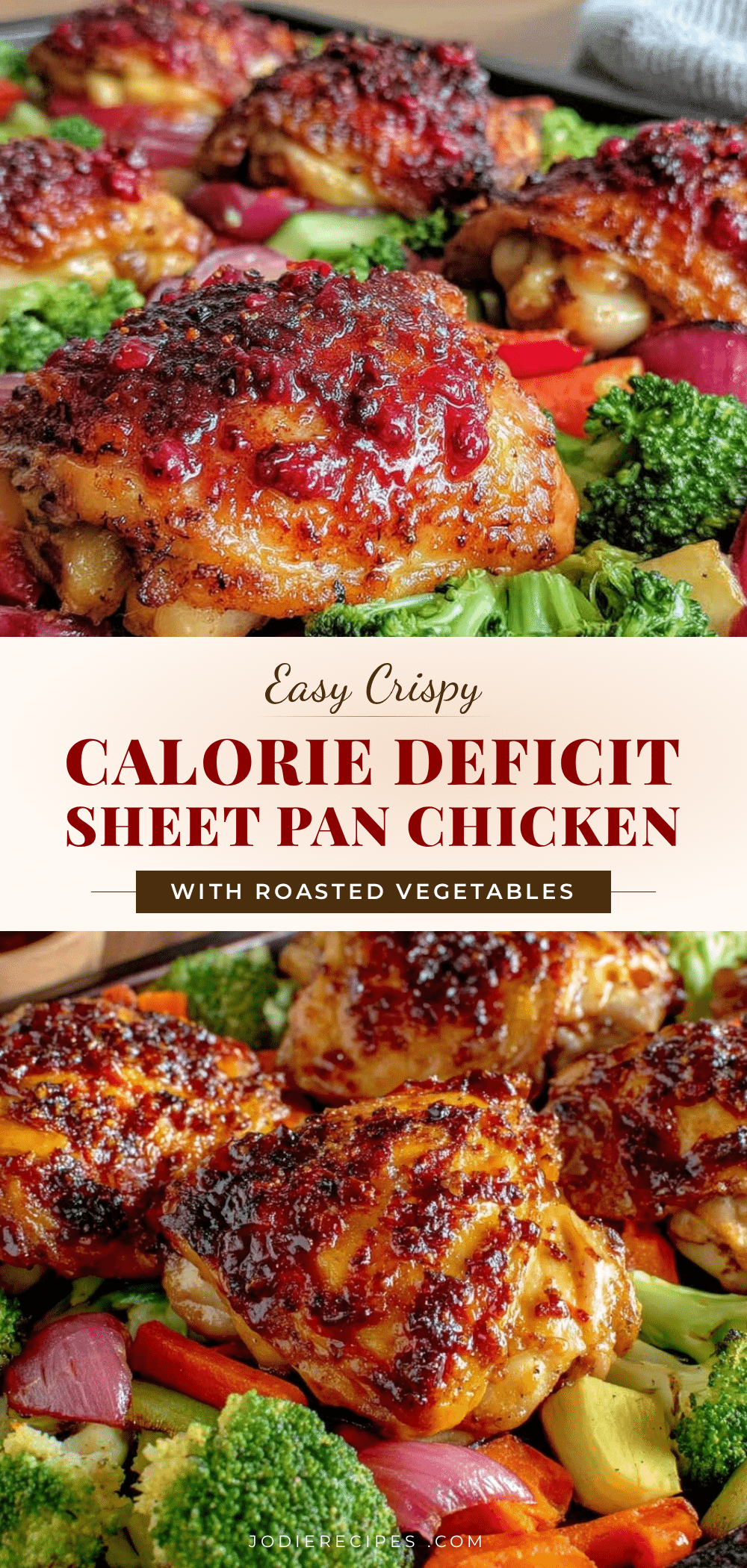 calorie deficit sheet pan chicken recipe