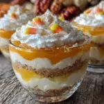 candy corn layered pudding cups - featured image